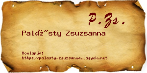 Palásty Zsuzsanna névjegykártya